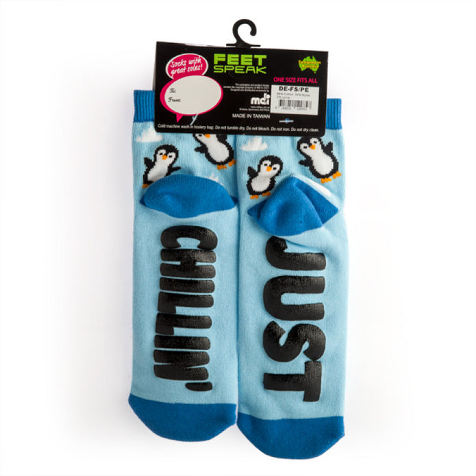 Feet Speak Socks - Penguin