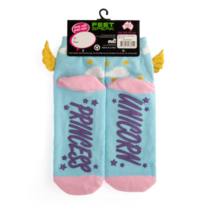 Feet Speak Socks - Unicorn Princess