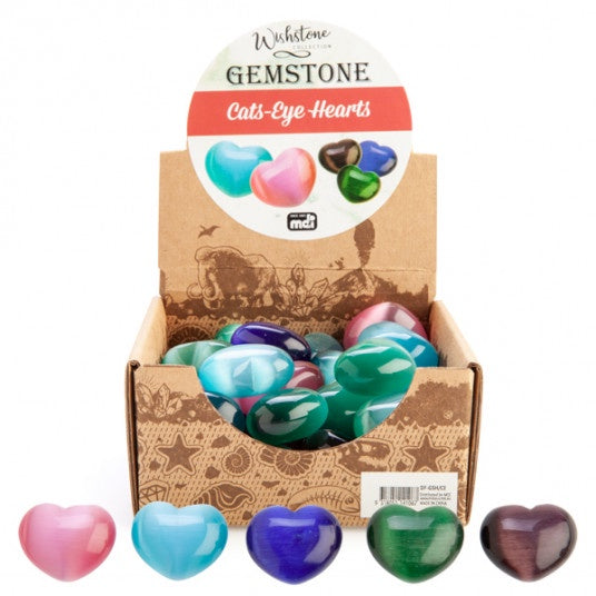 Gemstone Cats-Eye Hearts - Sensory Kingdom