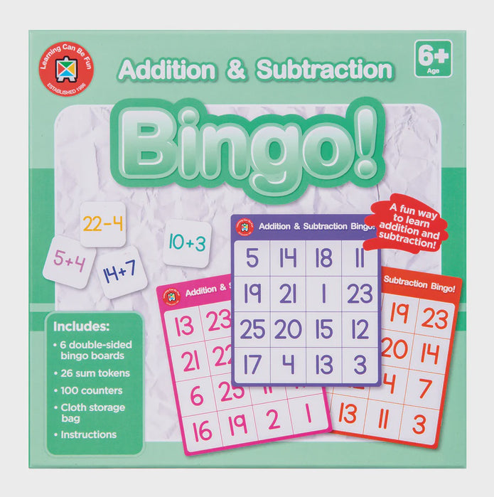 Addition & Subtraction Bingo