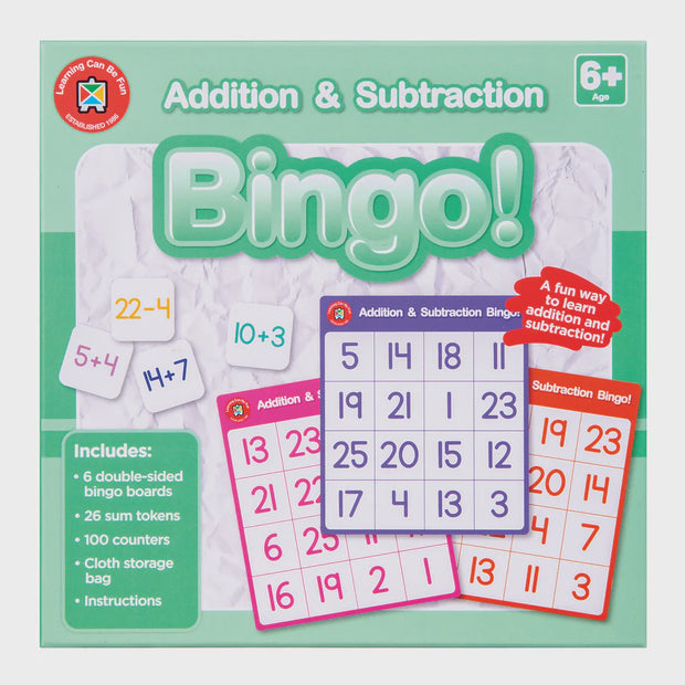 Addition & Subtraction Bingo