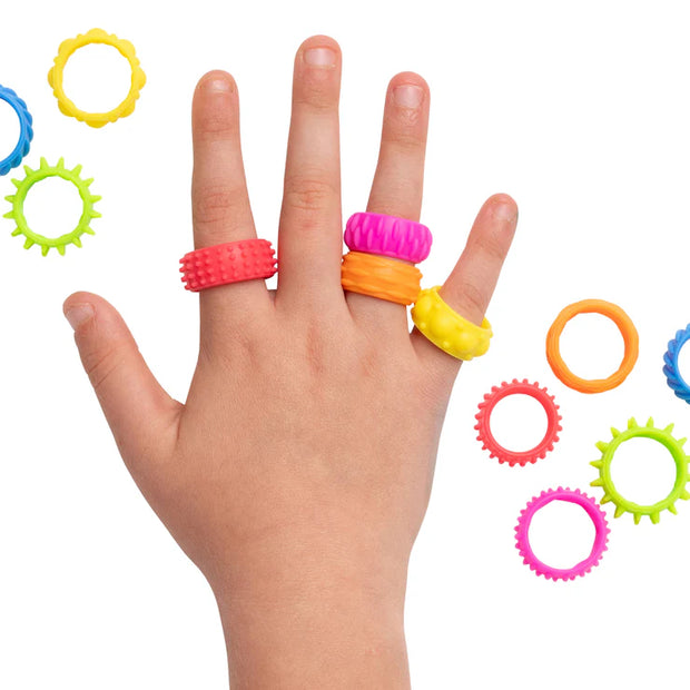 Textured Fidget Rings Set