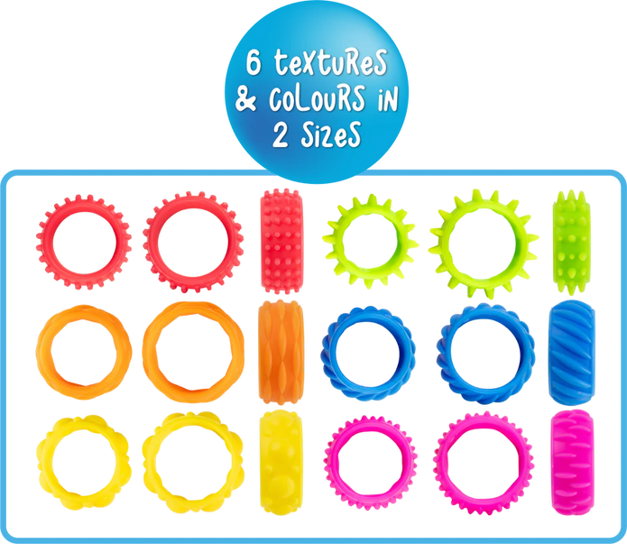 Textured Fidget Rings Set