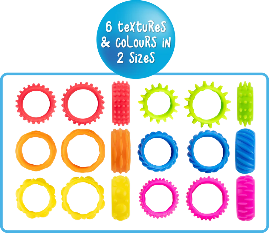 Textured Fidget Rings Set