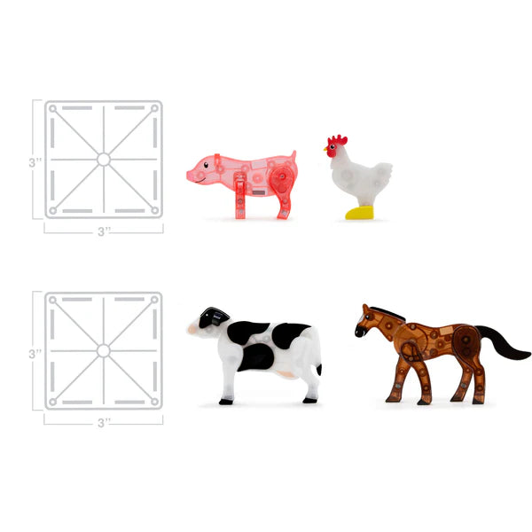 MAGNA-TILES - Farm Animals - 25 Piece Set