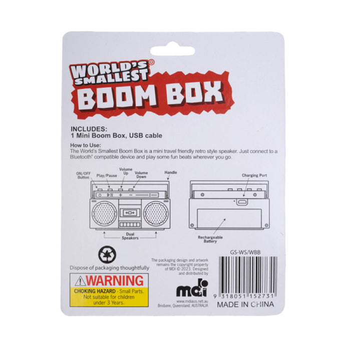 World's Smallest Wireless Boom Box - Sensory Kingdom