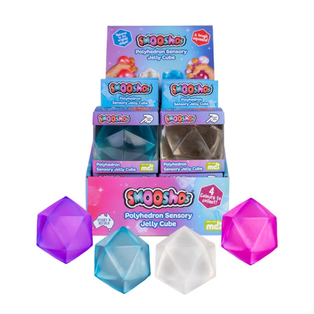 Smoosho's Polyhedron Jelly Cube - Sensory Kingdom