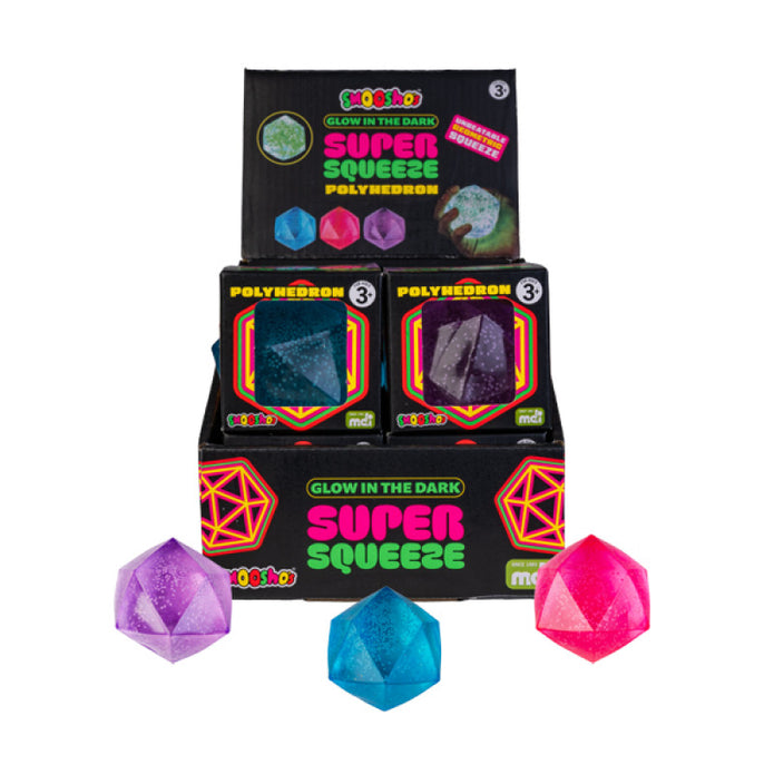 Smoosho's Super Squeeze Glow In The Dark Polyhedron
