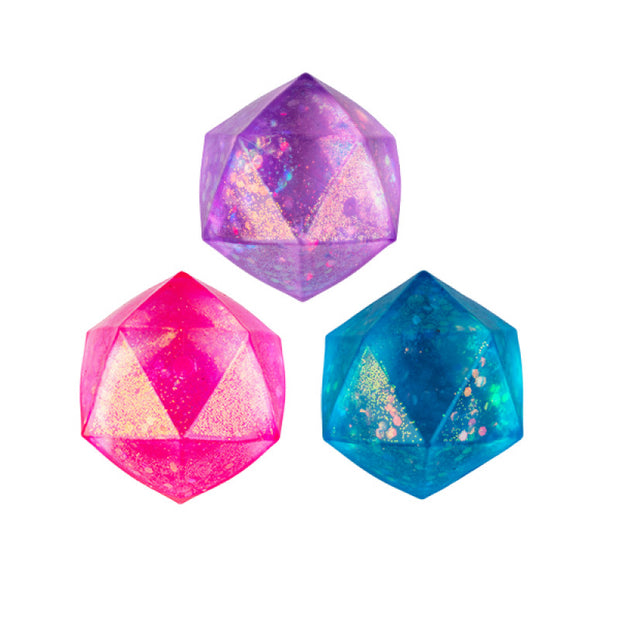 Smoosho's Super Squeeze Glitter Polyhedron