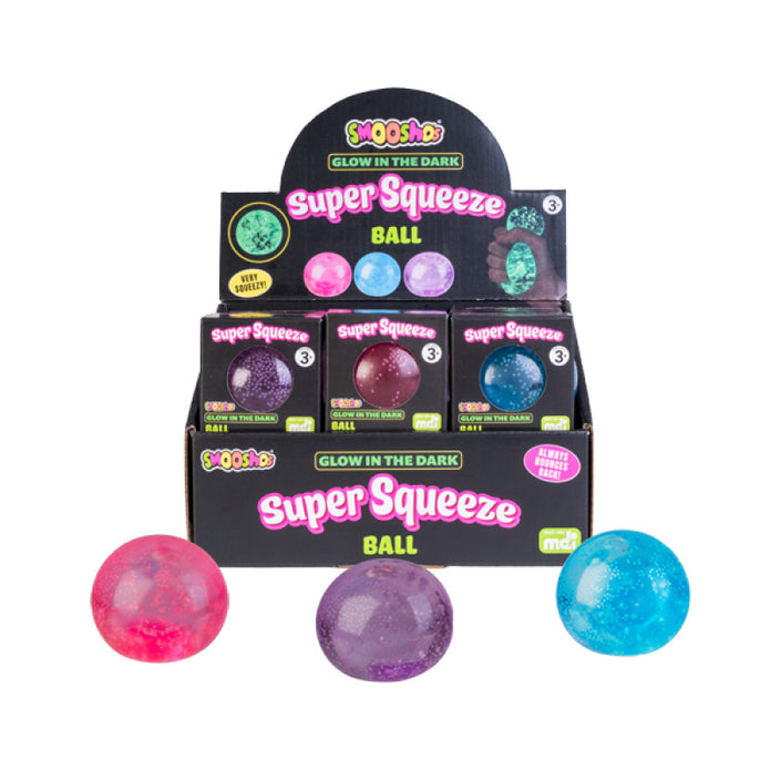 Smoosho's Super Squeeze Glow in the Dark Ball - Sensory Kingdom