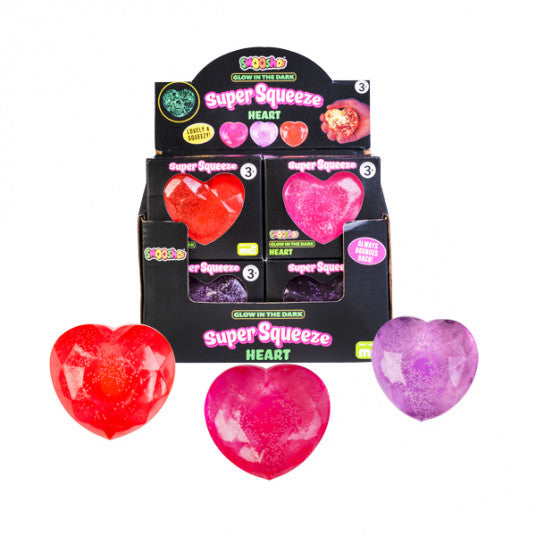 Smoosho's Super Squeeze Glow in the Dark Heart - Sensory Kingdom