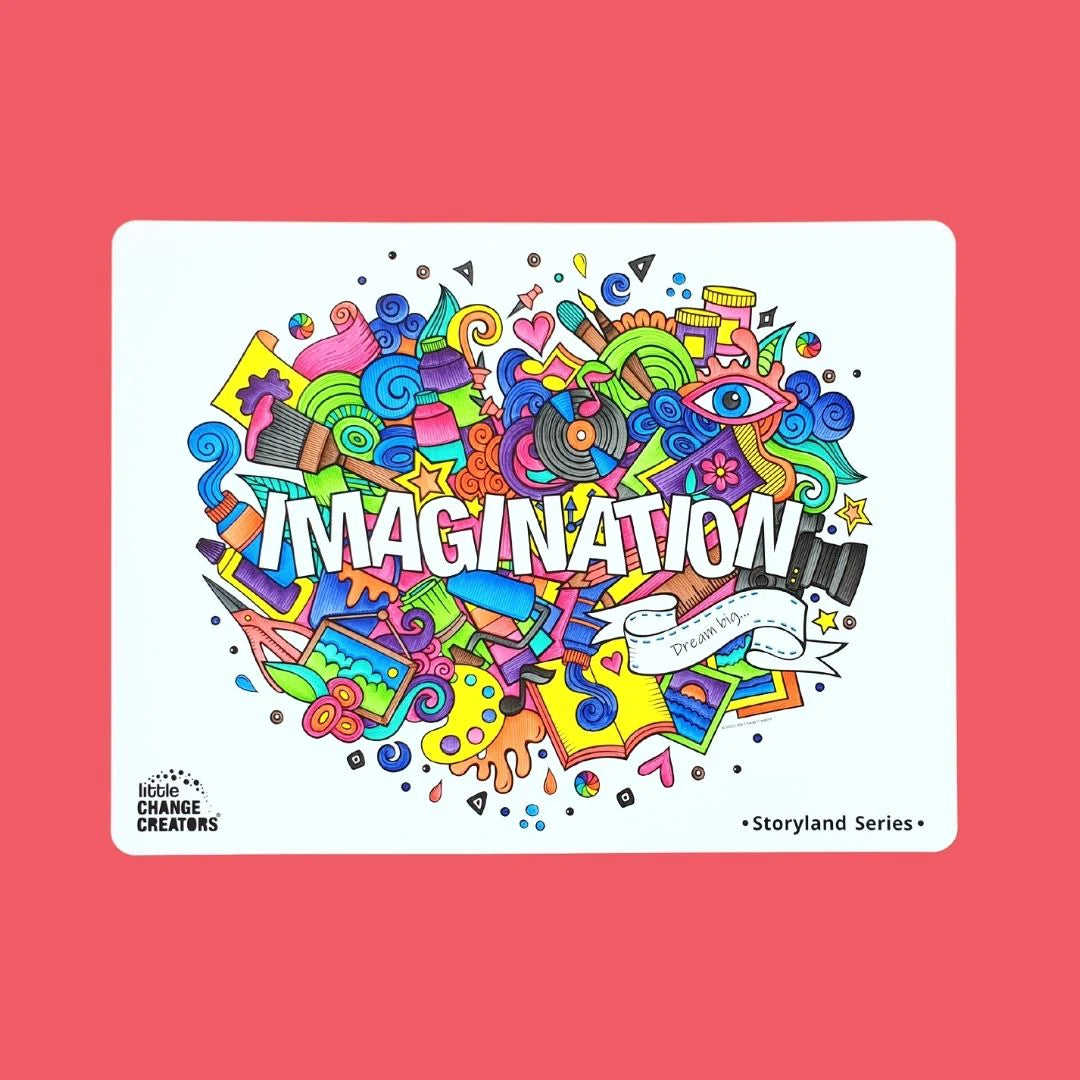 Re-FUN-able™ Silicone Drawing Mat - IMAGINATION