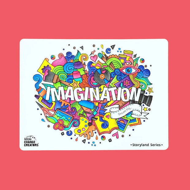 Re-FUN-able™ Silicone Drawing Mat - IMAGINATION