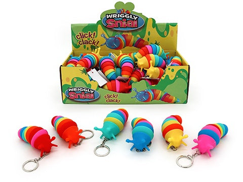 WRIGGLE WIGGLE SNAIL KEYCHAIN