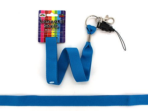 LANYARDS – PLAIN MID BLUE COLOUR
