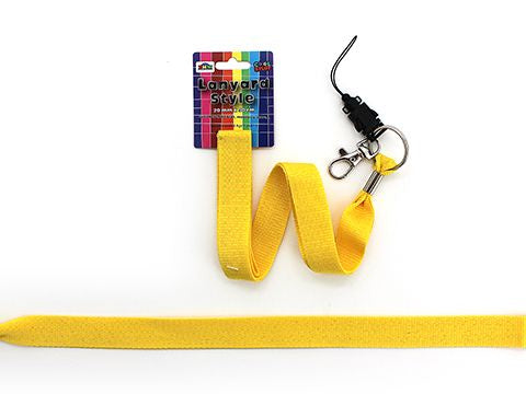 LANYARDS – PLAIN YELLOW COLOUR