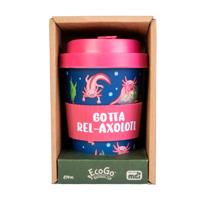 Eco-to-Go Bamboo Cup - Axolotl