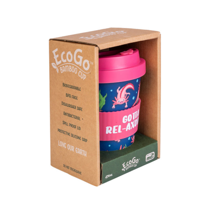 Eco-to-Go Bamboo Cup - Axolotl