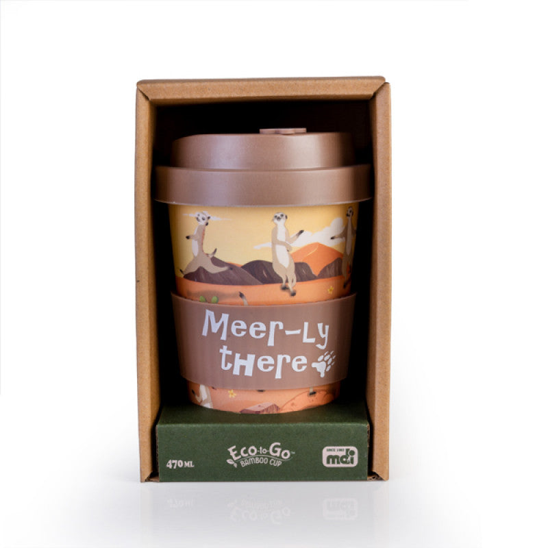 Eco-to-Go Bamboo Cup - Meerkat