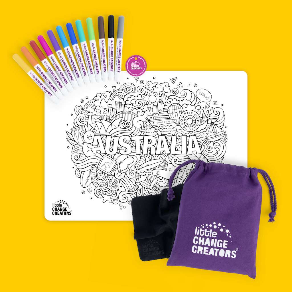 Re-FUN-able™ Colouring Set - AUSTRALIA