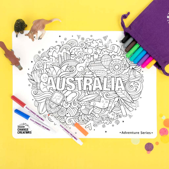 Re-FUN-able™ Colouring Set - AUSTRALIA