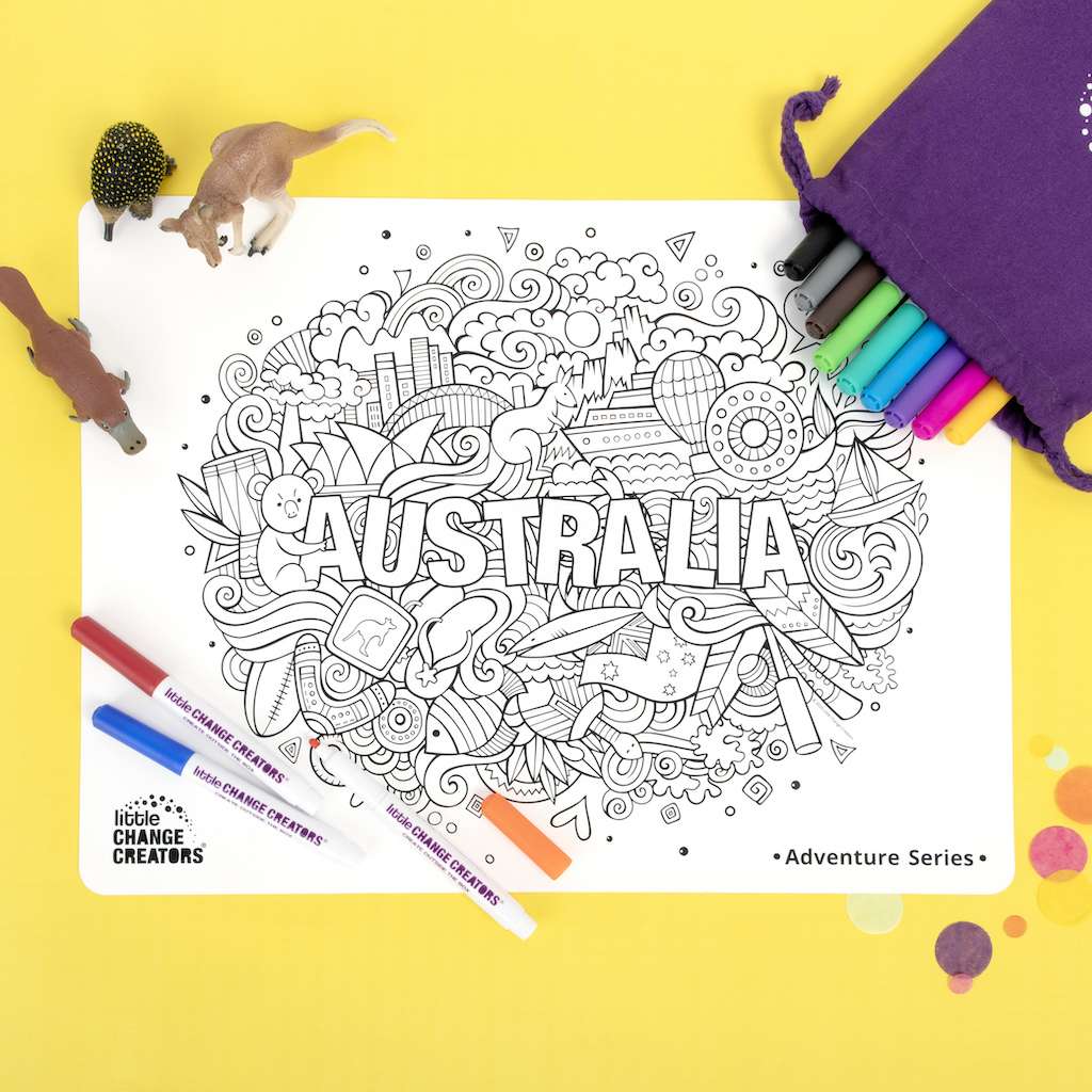 Re-FUN-able™ Colouring Set - AUSTRALIA