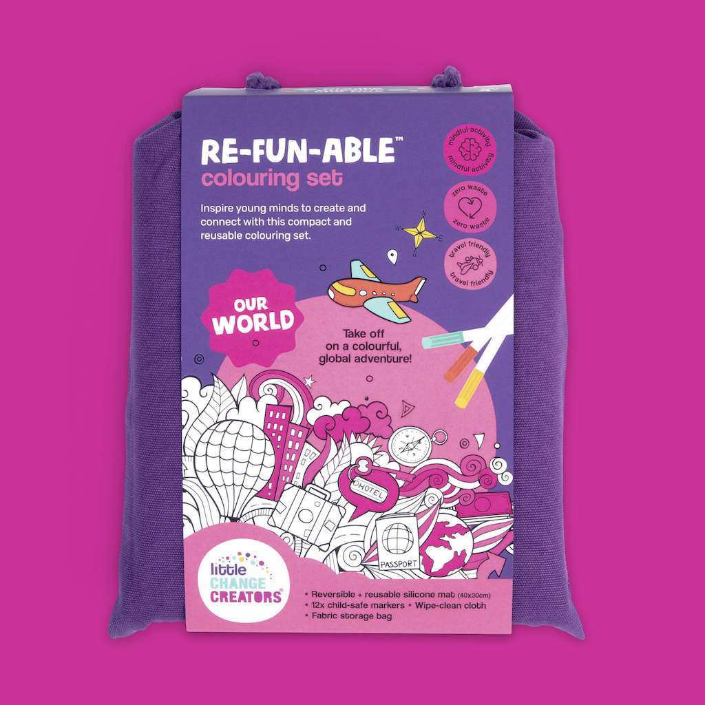 Re-FUN-able™ Colouring Set - OUR WORLD