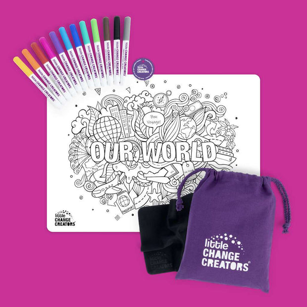 Re-FUN-able™ Colouring Set - OUR WORLD