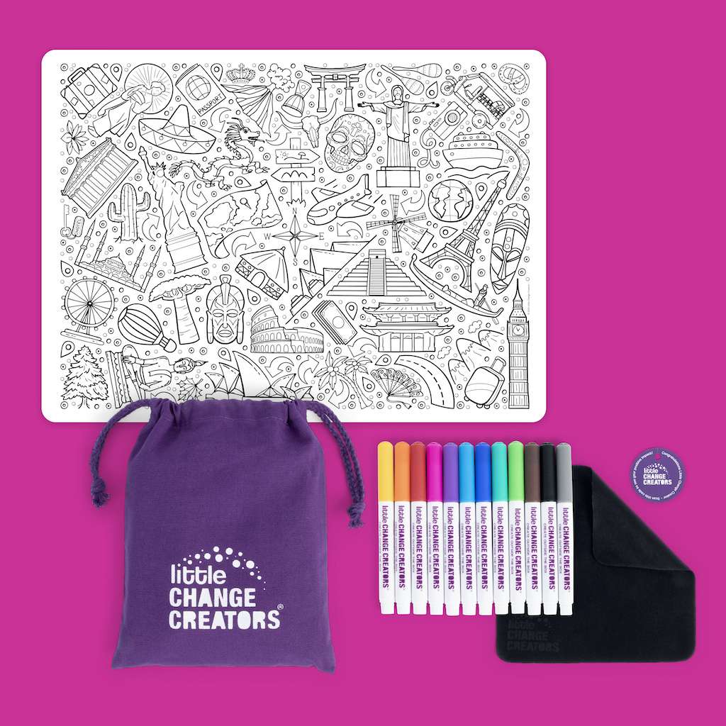 Re-FUN-able™ Colouring Set - OUR WORLD