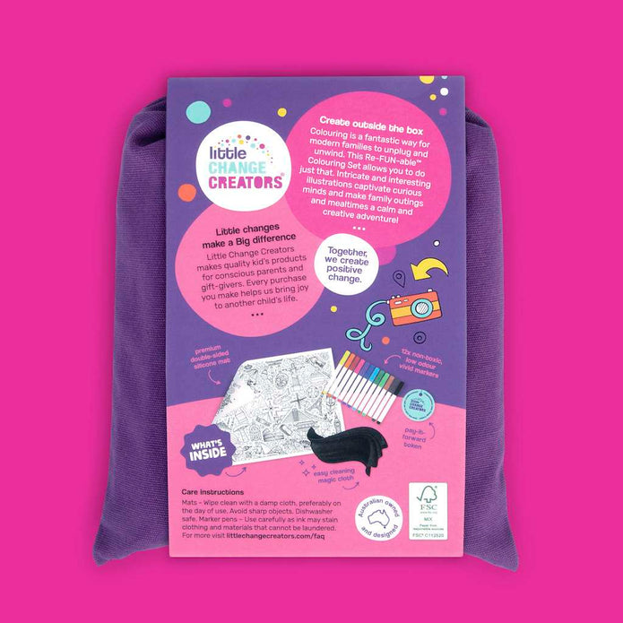 Re-FUN-able™ Colouring Set - OUR WORLD