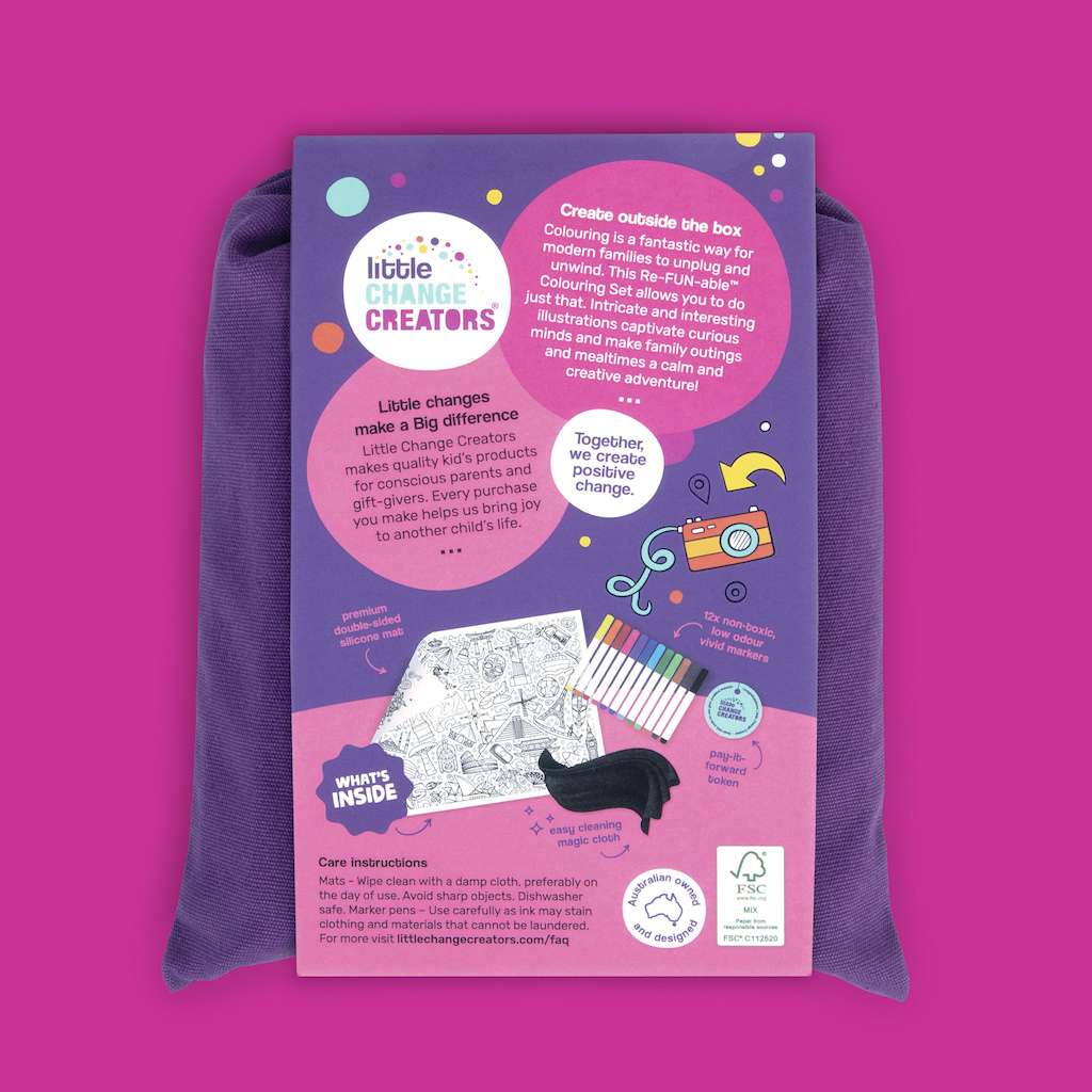 Re-FUN-able™ Colouring Set - OUR WORLD