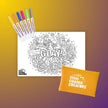 Pocket Reusable Colouring In Set - G’DAY!