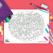 Re-FUN-able™ Silicone Drawing Mat - IMAGINATION