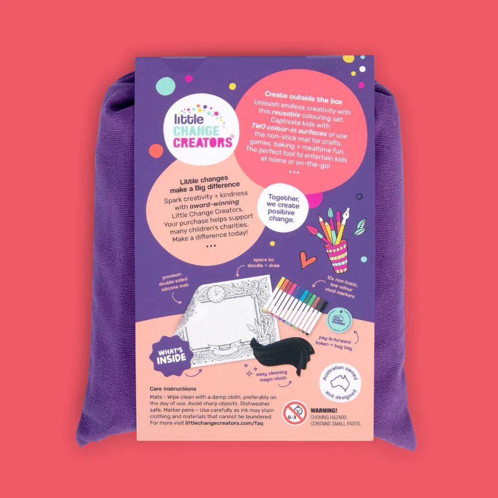Re-FUN-able™ Silicone Drawing Mat - IMAGINATION