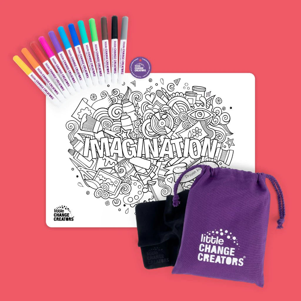 Re-FUN-able™ Silicone Drawing Mat - IMAGINATION