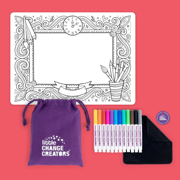 Re-FUN-able™ Silicone Drawing Mat - IMAGINATION