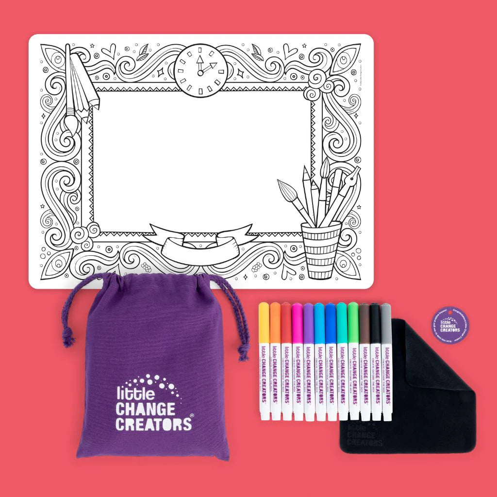 Re-FUN-able™ Silicone Drawing Mat - IMAGINATION