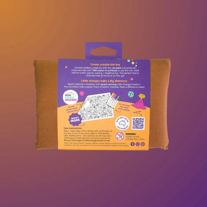 Pocket Reusable Colouring In Set - ROAR!