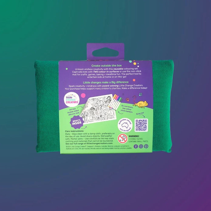 Pocket Reusable Colouring In Set - WILD!