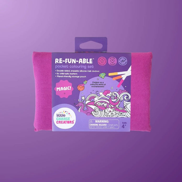 Pocket Reusable Colouring In Set - MAGIC!