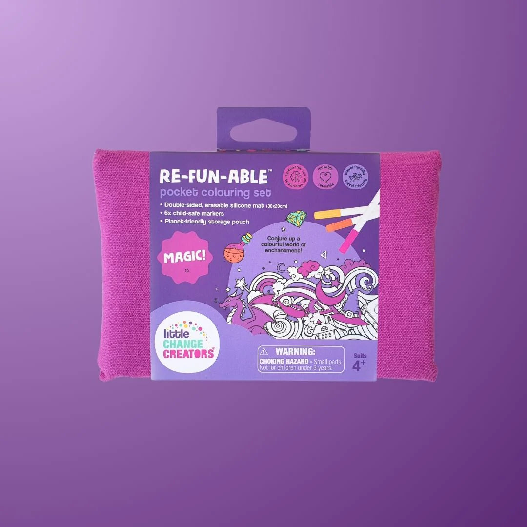 Pocket Reusable Colouring In Set - MAGIC!