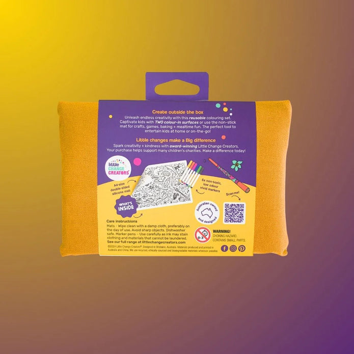 Pocket Reusable Colouring In Set - G’DAY!