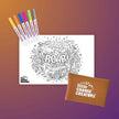 Pocket Reusable Colouring In Set - ROAR!