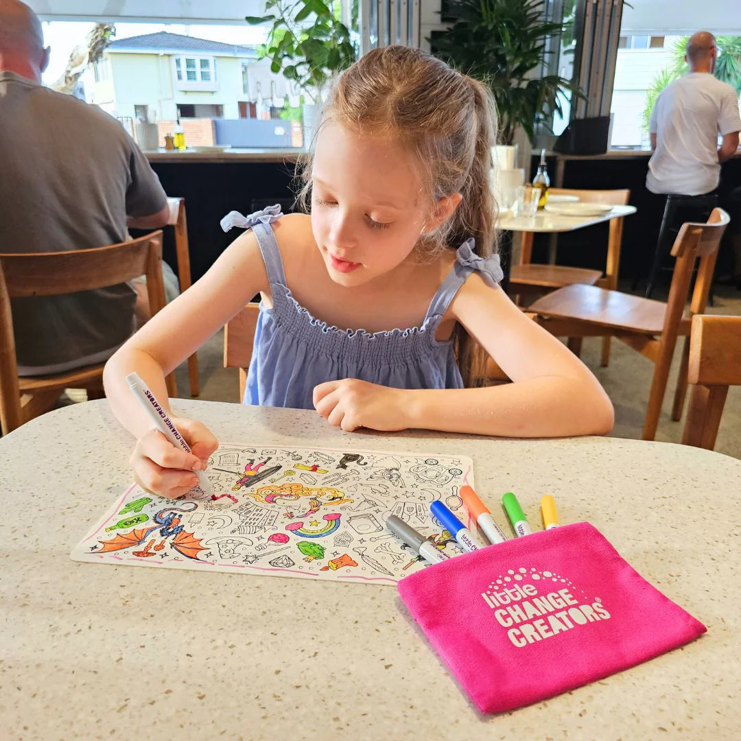 Pocket Reusable Colouring In Set - MAGIC!