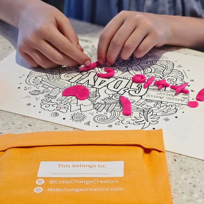 Pocket Reusable Colouring In Set - G’DAY!