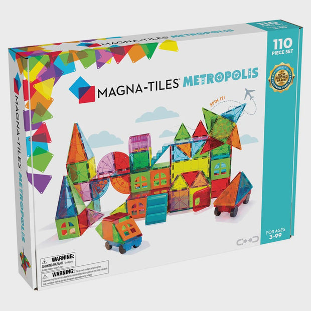 MAGNA-TILES - Metropolis - 110 Piece Set - Sensory Kingdom