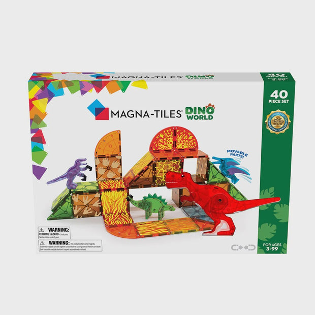 MAGNA-TILES - Dino World - 40 Piece Set