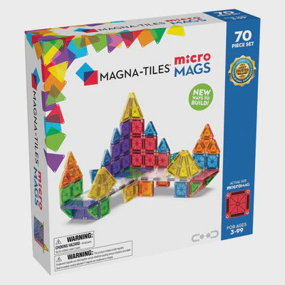 MAGNA-TILES - microMAGS - 70 Piece Set - Sensory Kingdom