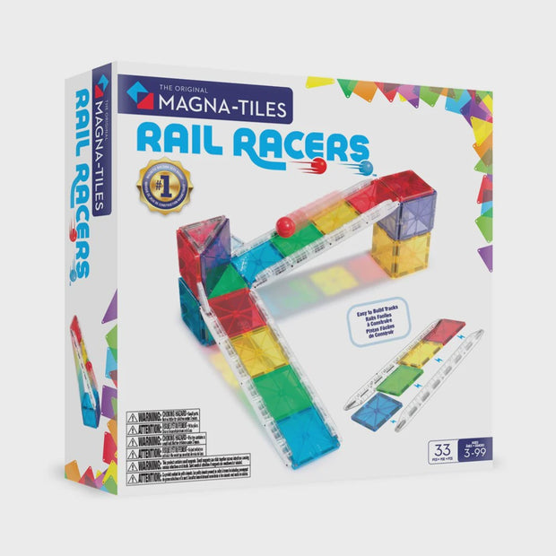 MAGNA-TILES - Rail Racers - 33 Piece