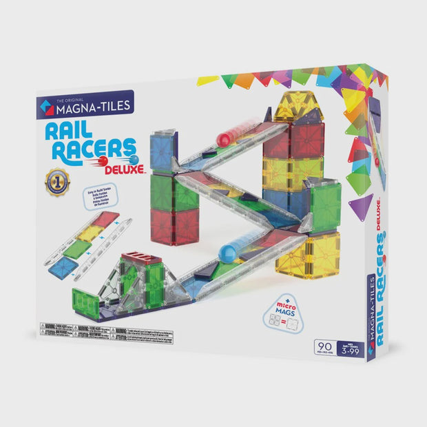 MAGNA-TILES - Rail Racers Deluxe - 90 Piece